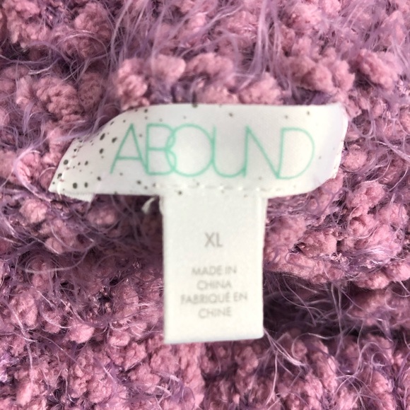 Abound Purple Marled Turtleneck Sweater XL NWT - Picture 4 of 9